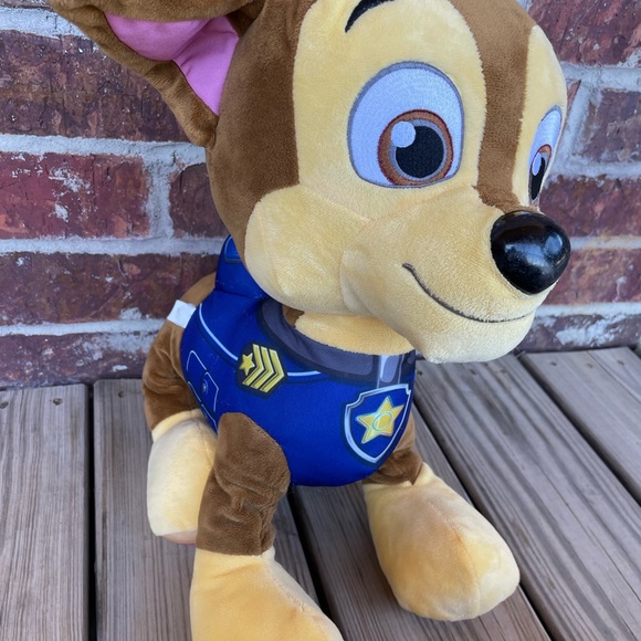 Preloved Stuffed Paw Patrol Chase The Police Dog 16” Tall - Picture 13 of 16